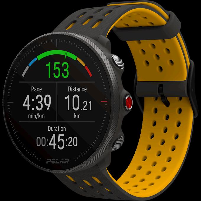 Vantage M2 multisportovní hodinky, šedé / žluté