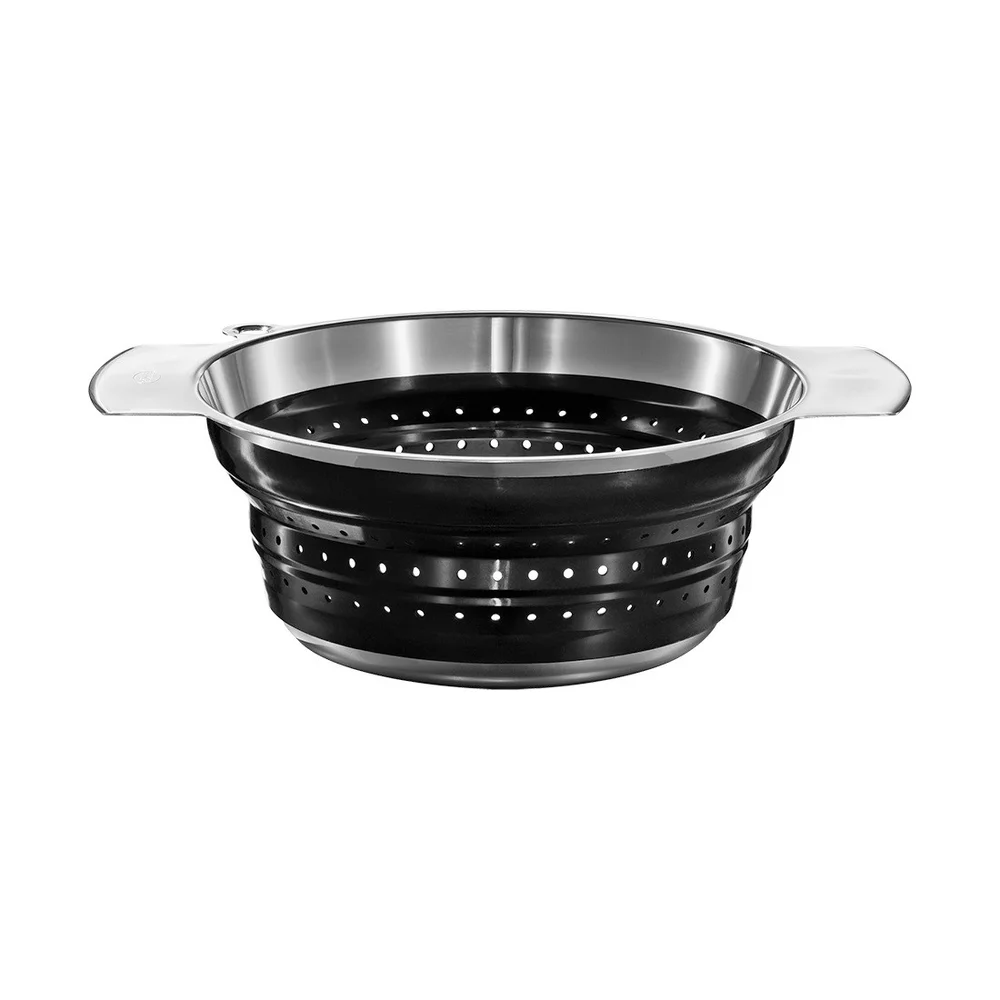 Cedník černý silikon, 24 cm