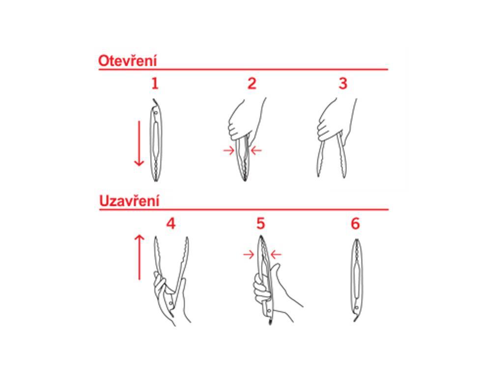 Rösle kleště 23 cm nerez