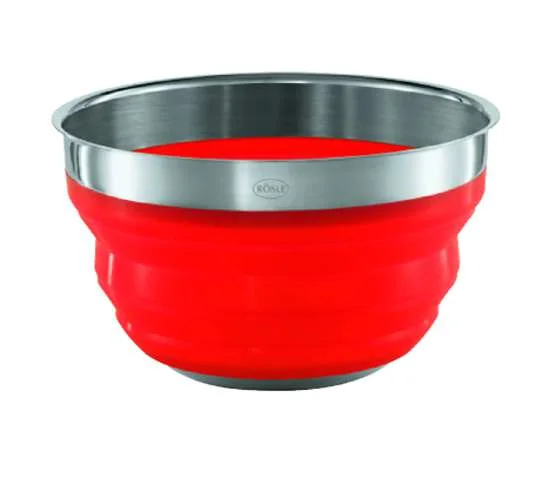 Rösle mísa červená -silikon,skládací , 24 cm (EOL)