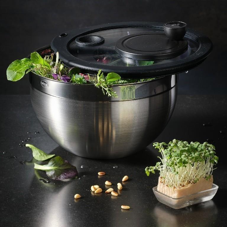 Rösle odstředivka na salát se skleněnou poklicí 