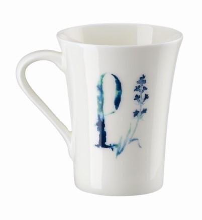 Hrnek v dárkovém balení Květinová abeceda, písmeno L, květina Lavendula, 400 ml