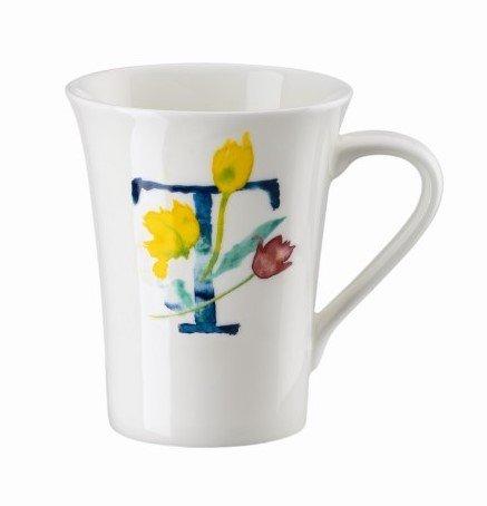 Hrnek v dárkovém balení Květinová abeceda, písmeno T, květina Tulipa, 400 ml