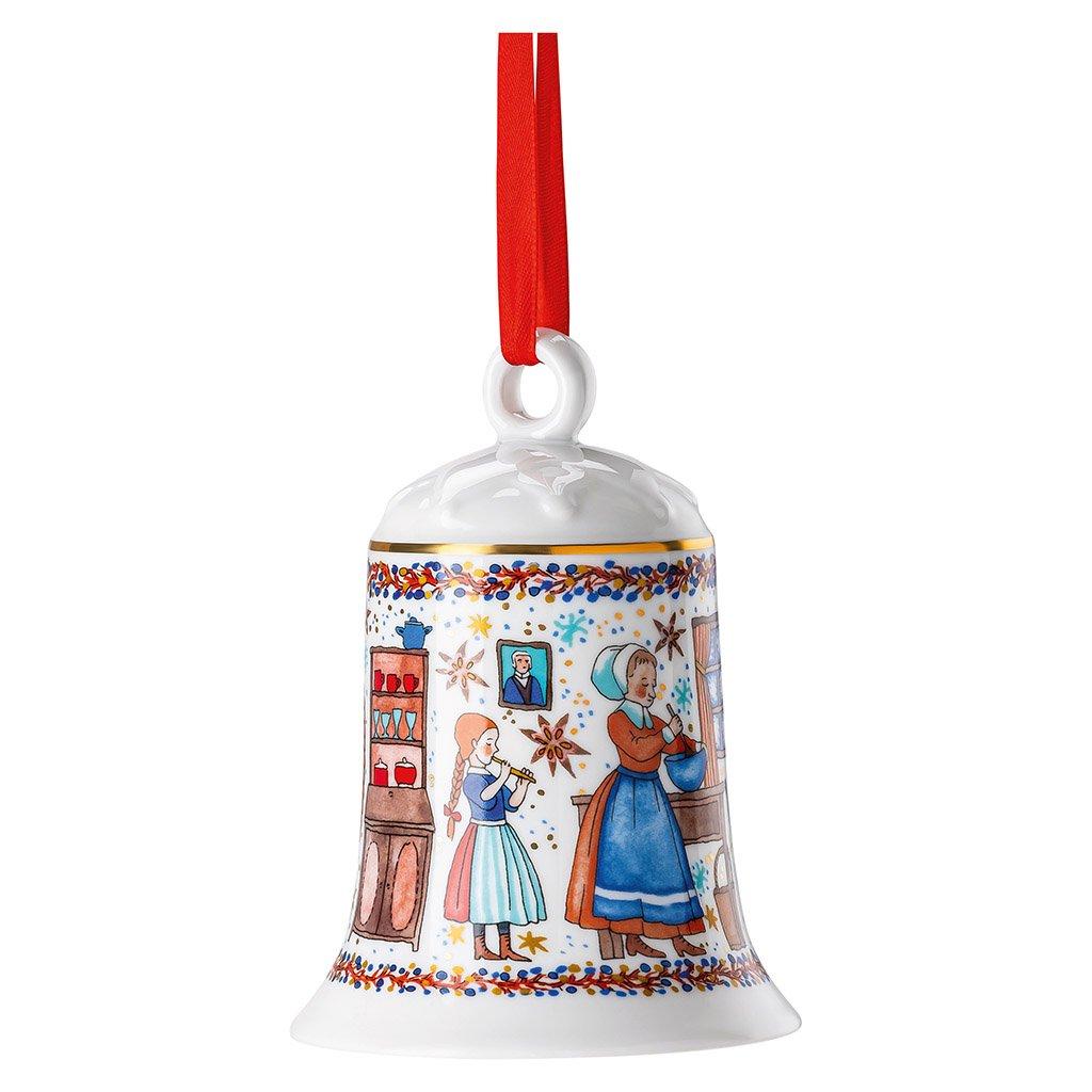 Vánoční porcelánový zvonek, Vánoční pečení, 12 cm, limitovaná edice