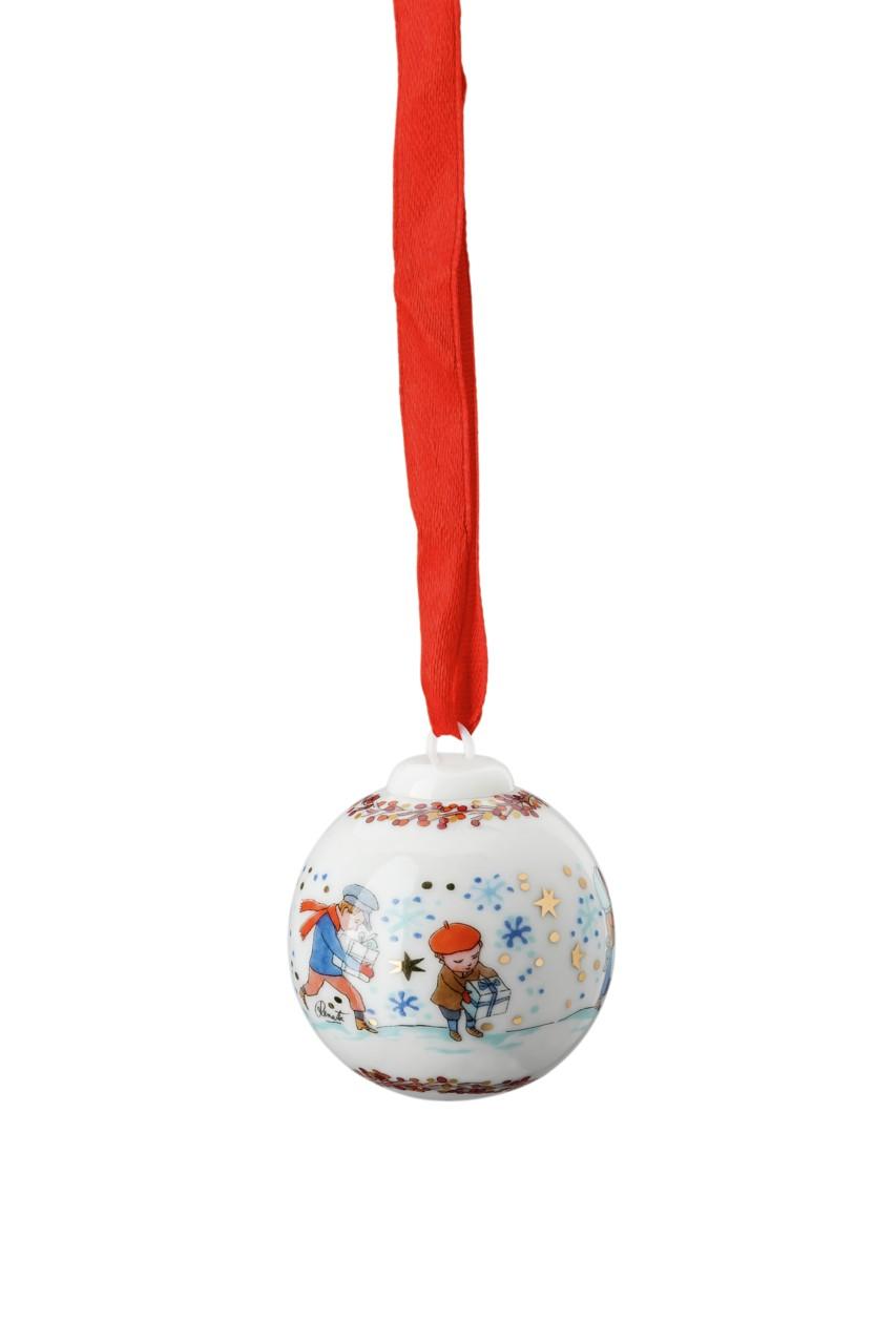 RS Christmas 2021  Chrildren with branches Porc koule 4, 5 cm (EOL)