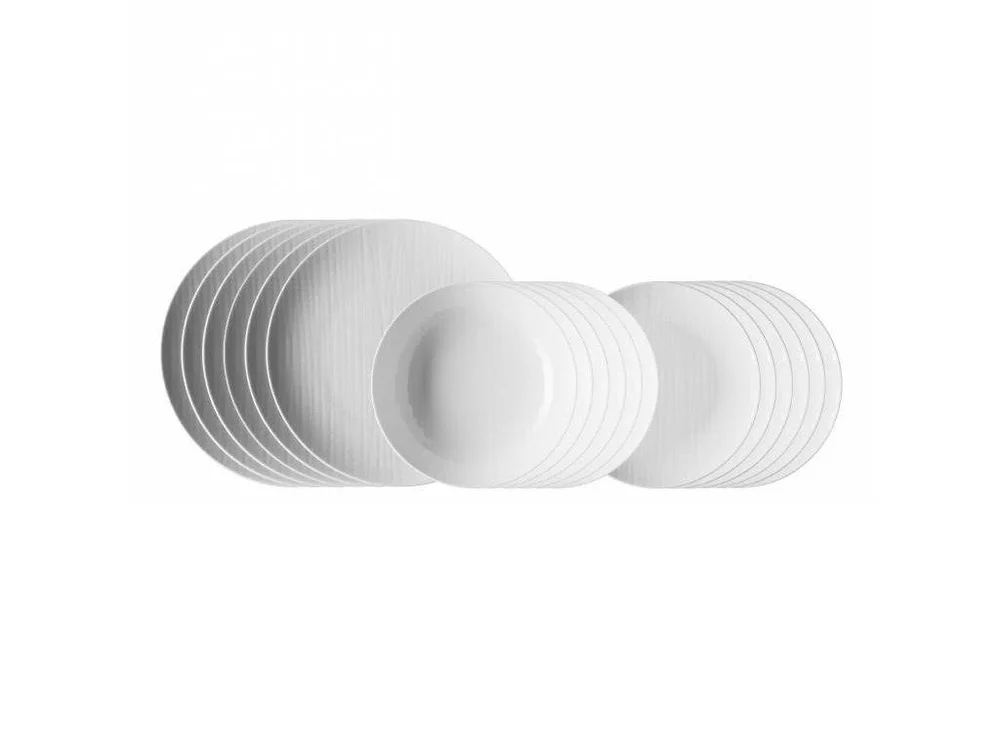 Jídelní sada Mesh White, 18 ks