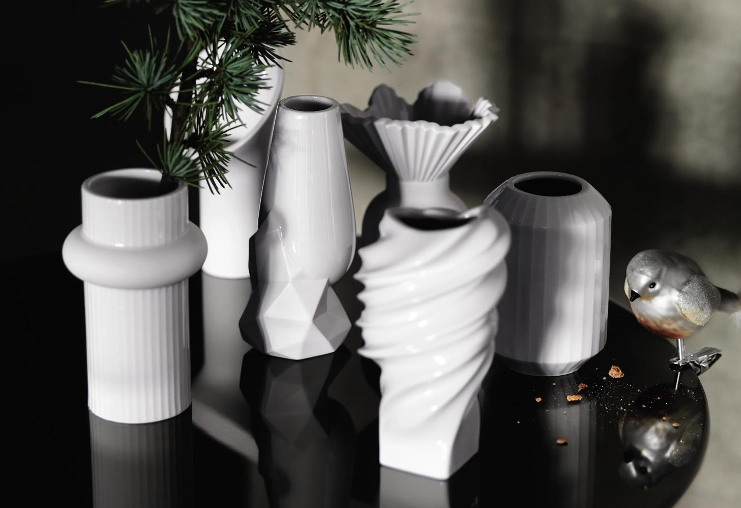 RS Minivases Tüten váza 9 cm bílá