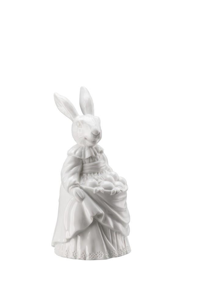 Velikonoční figurka paní Zajícová s vajíčky, Easter Bunny Friends, 13,3 cm, malovaná