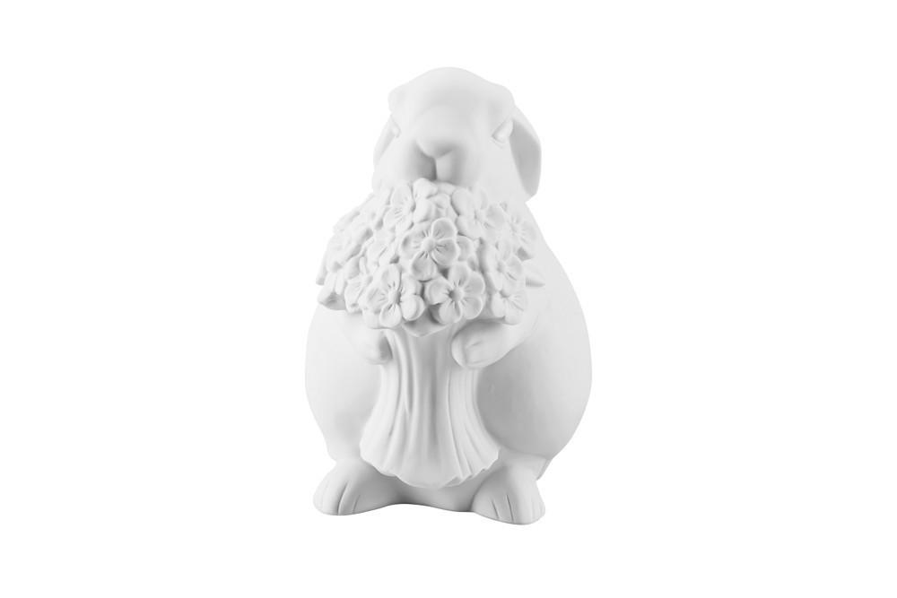 RS Rabbit Collection Králík porcelánový s květinou 14 cm (EOL)