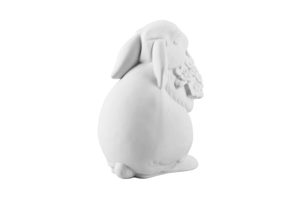 RS Rabbit Collection Králík porcelánový s květinou 14 cm (EOL)