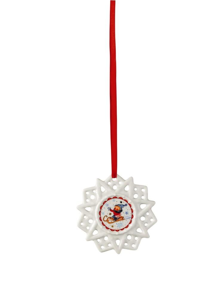 RS WINTERFREUDEN  Sledge Hvězda dekorace 7,5 cm (EOL)