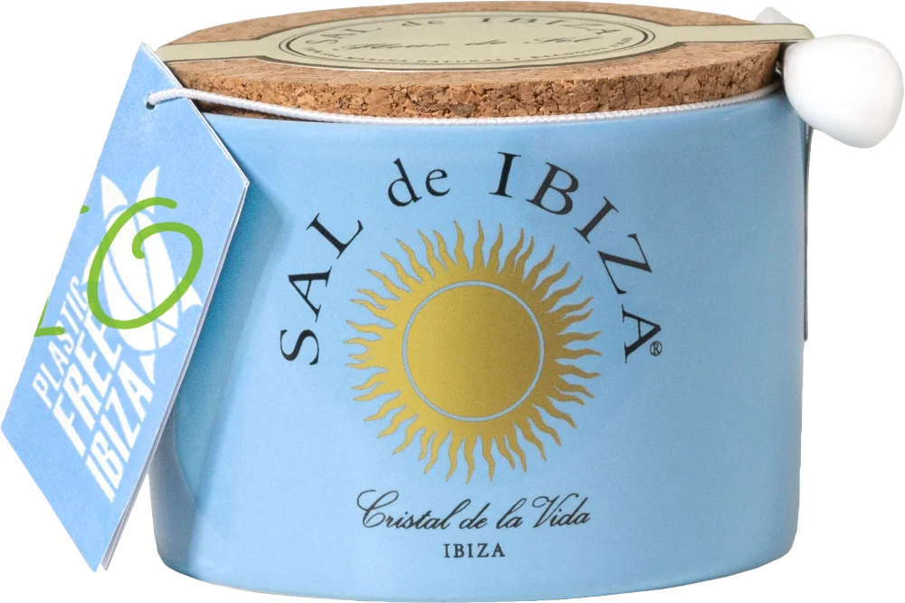 Sůl fleur de sel s černým česnekem, keramická dóza, 150 g