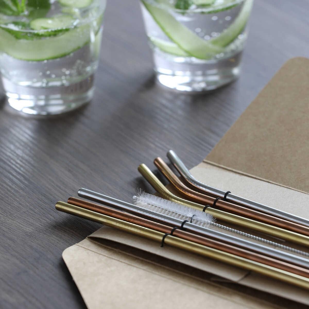 Sambonet Brčka nerez mix bárev 6 ks + kartáček