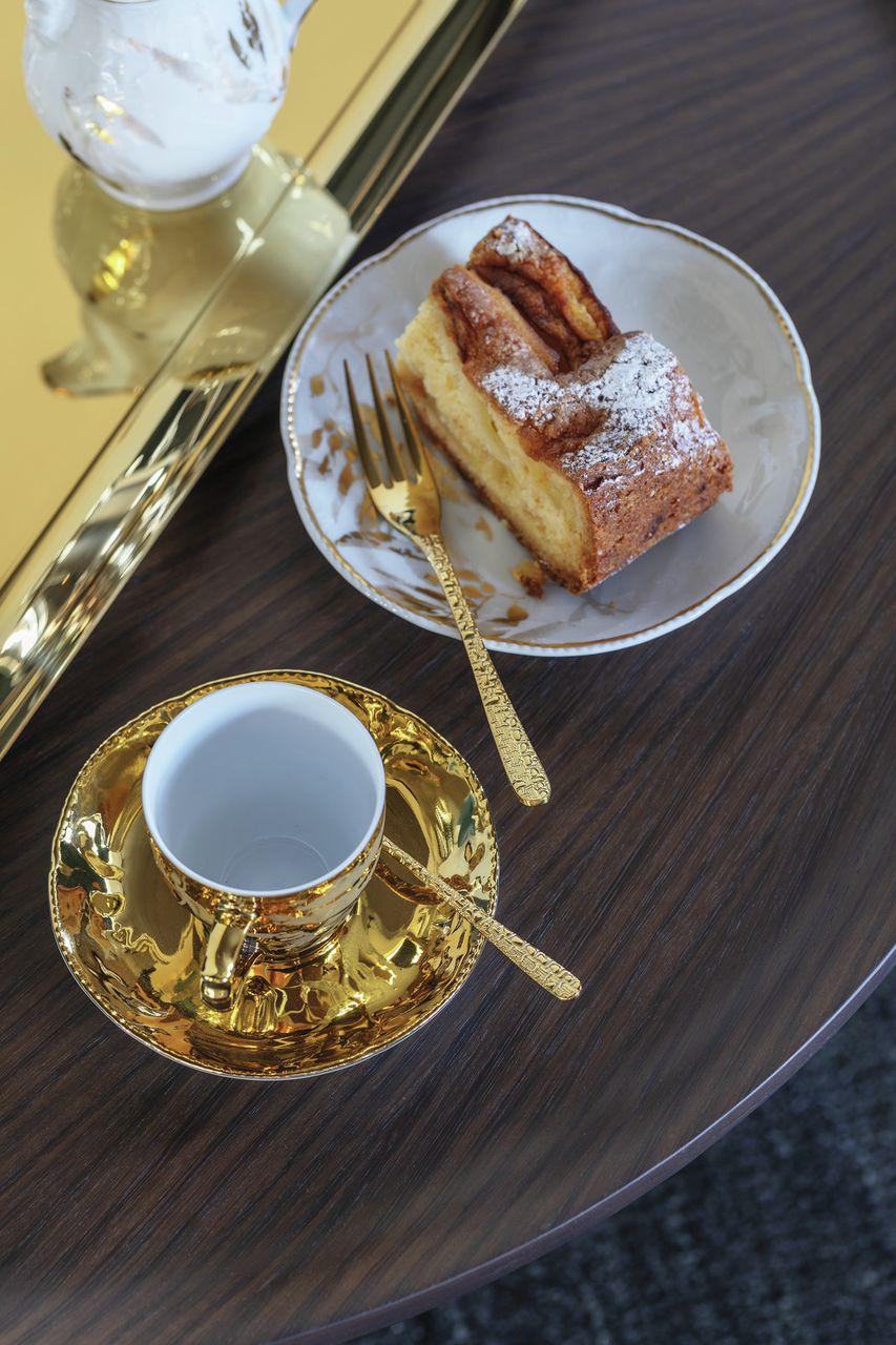 Sambonet Venezia set dezertních vidliček 6 ks PVD Gold