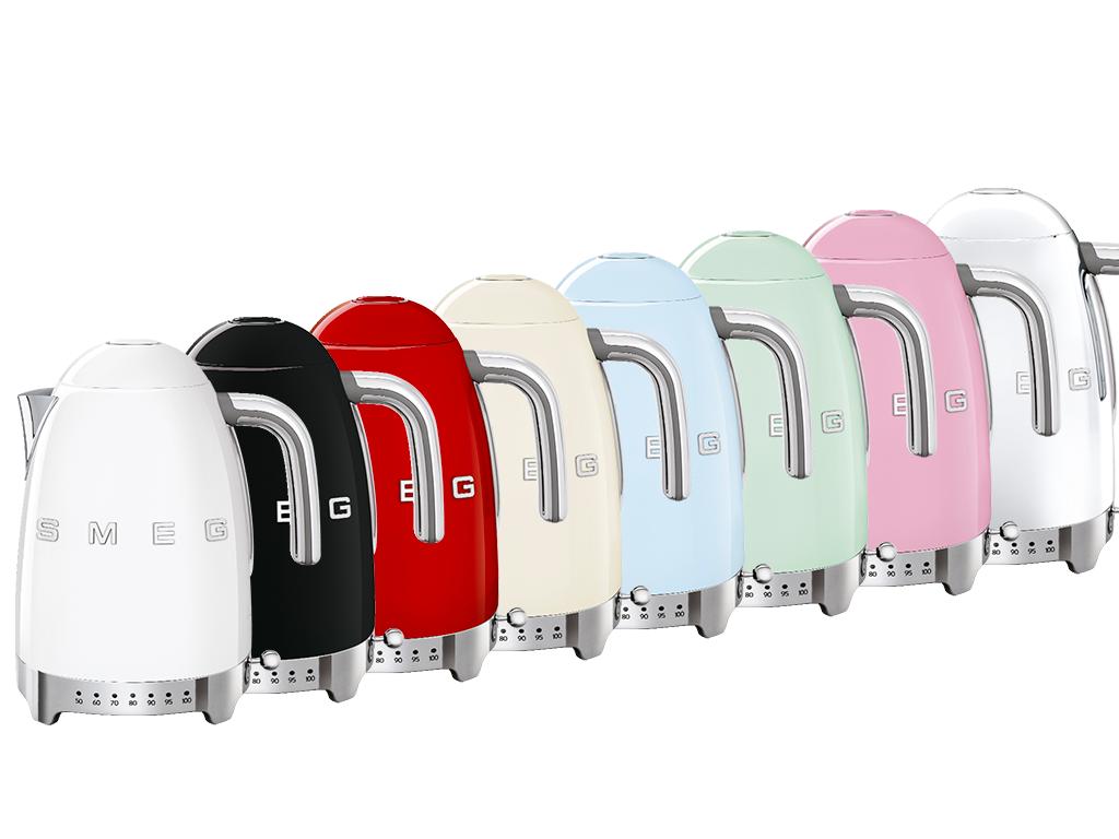 Rychlovarná konvice 50´s Retro Style, s regulací teploty, 1,7 l černá