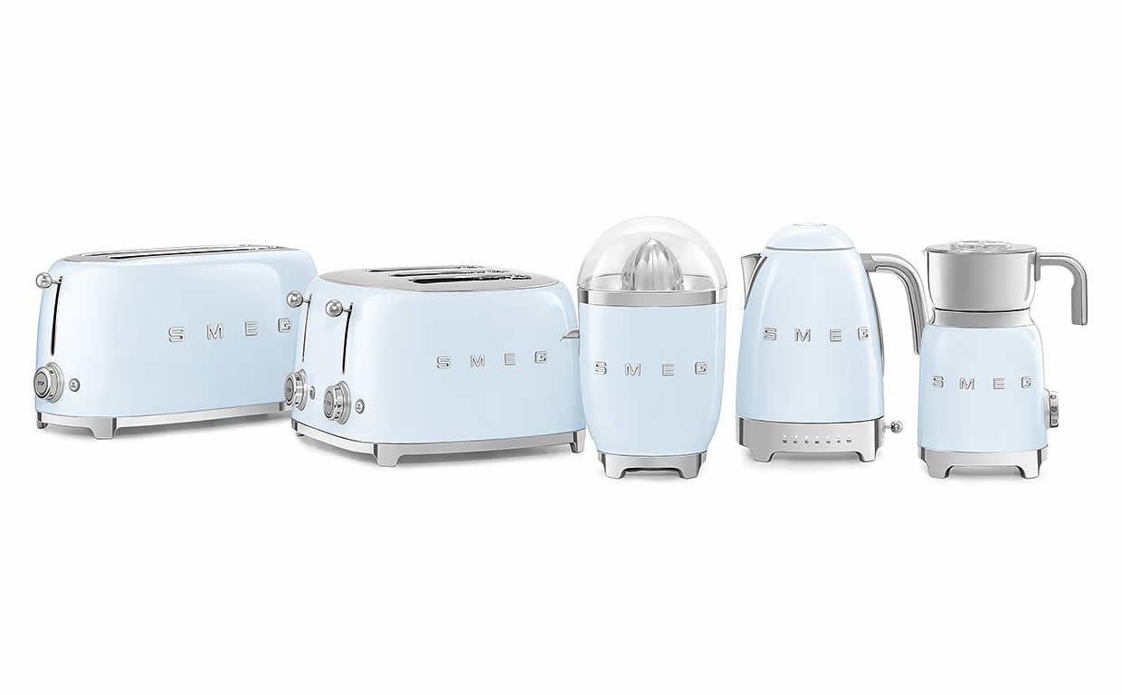 Toustovač 50´s Retro Style, 4x4, TSF03 pastelově modrý