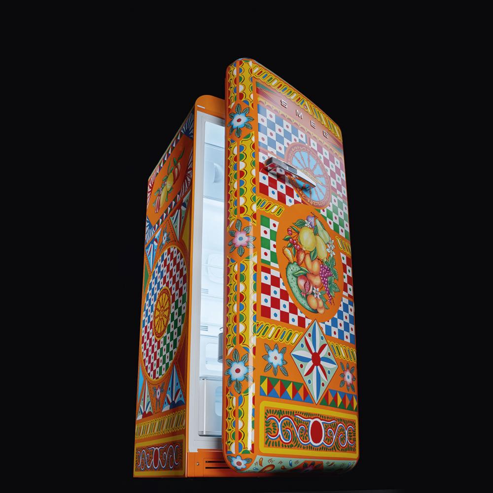 SMEG 50's RS chladnička s mrazícím boxem 244l/26l otv.pravé 153x60 cm FAB28R