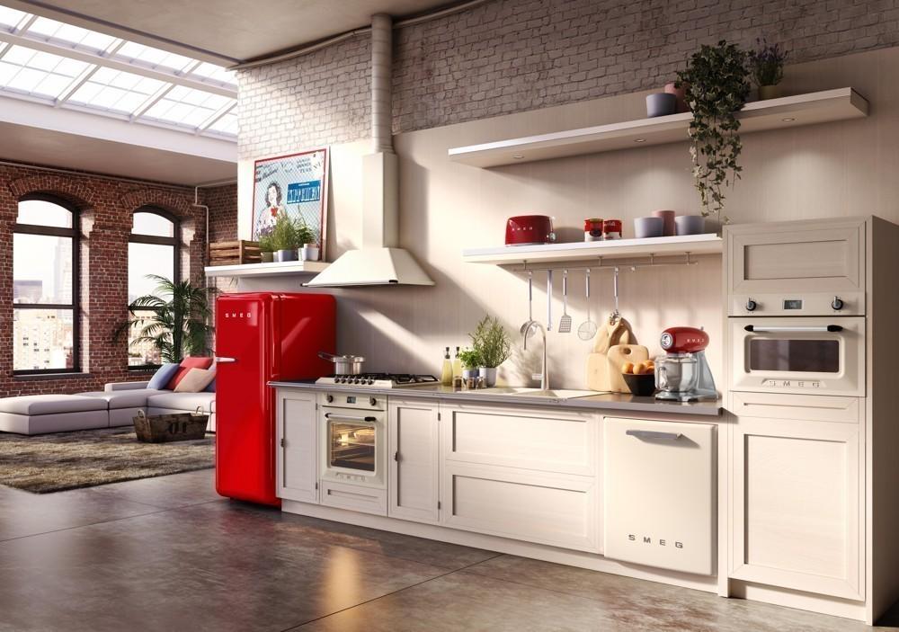 SMEG 50's RS chladnička s mrazícím boxem 244l/26l otv.pravé 153x60 cm FAB28R