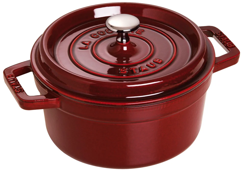 Litinový hrnec s poklicí Cocotte, Ø 28 cm / 6,7 l, bordó