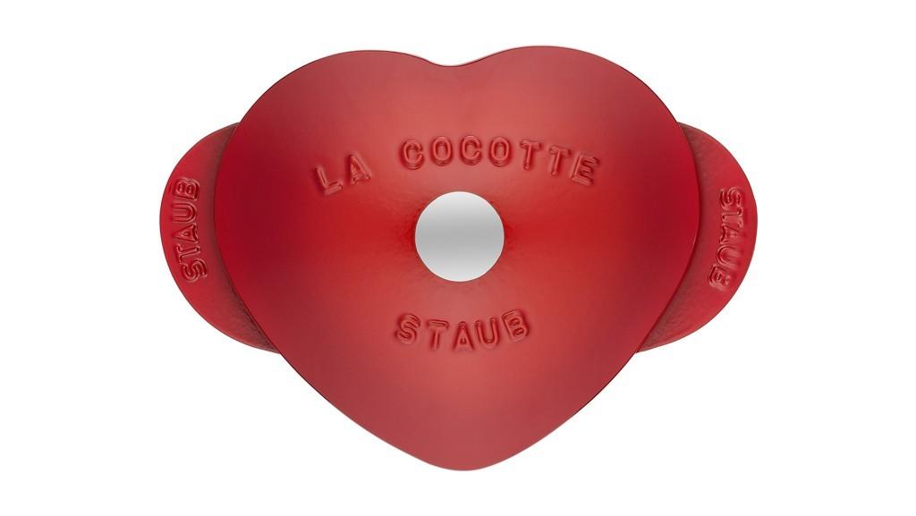 STAUB Cocotte hrnec ve tvaru srdce 20 cm/1,75l červený (EOL)