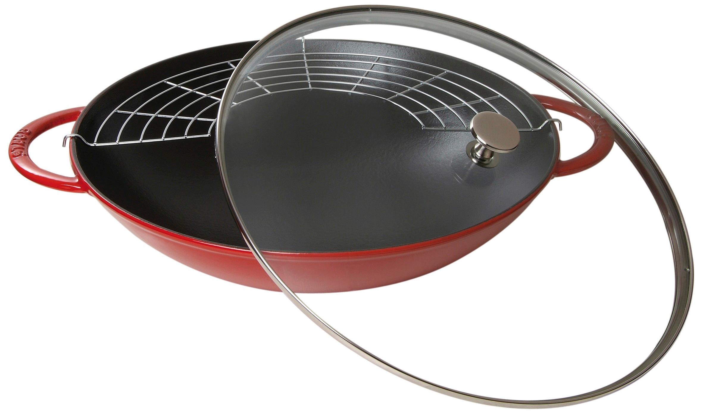 STAUB  Pánev Wok se skleněnou poklicí 37 cm/5,7l