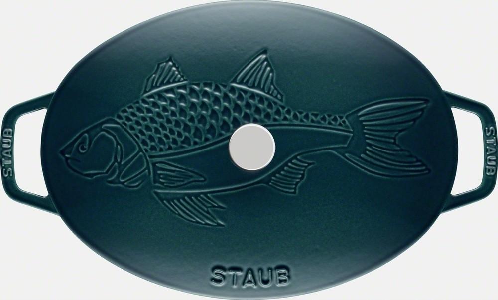 STAUB pekáč na ryby 32 cm mořská modř