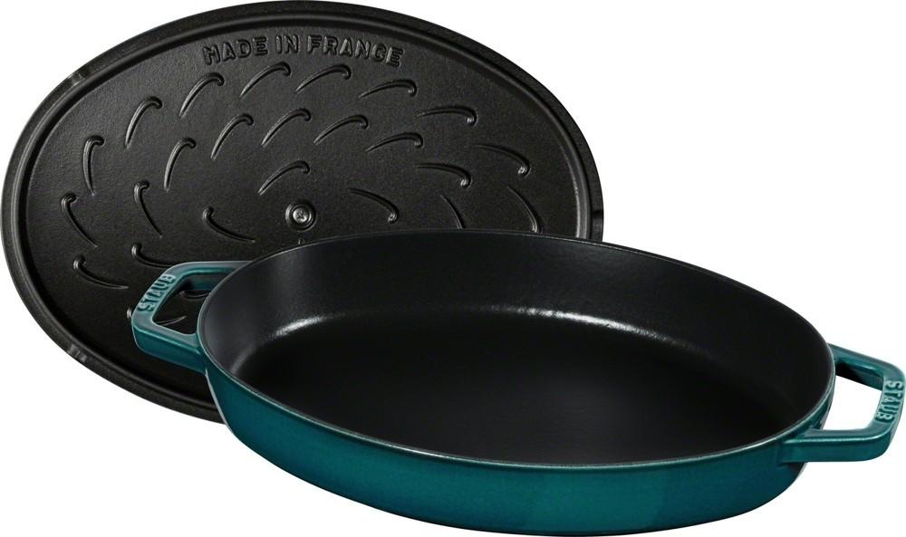 STAUB pekáč na ryby 32 cm mořská modř
