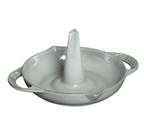 Litinový vertikální pekáč na kuře, 24 cm, grafitově šedá