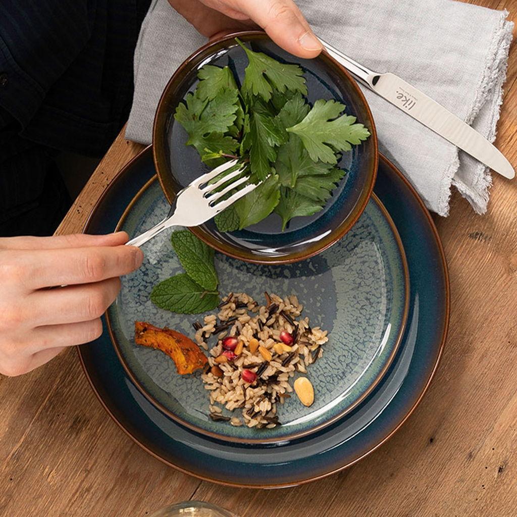 Jídelní talíř Crafted Denim, Ø 25,9 cm