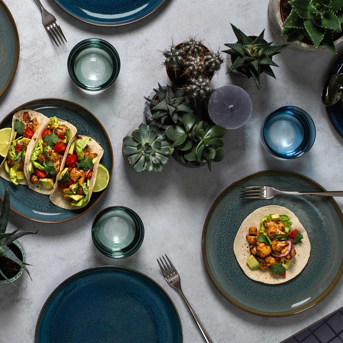 Jídelní sada talířů Crafted Denim, 4 ks