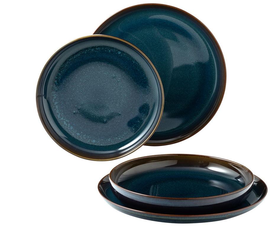 Jídelní sada talířů Crafted Denim, 4 ks