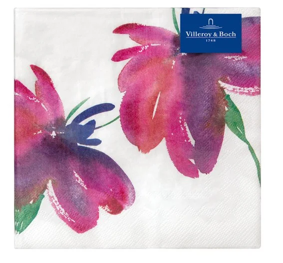 Artesano Flower Art  ubrousky s květinami, 33 x 33 cm