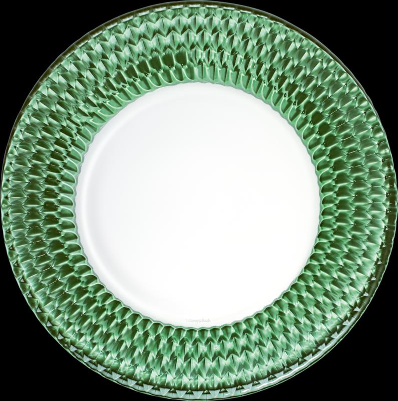 Skleněný servírovací talíř Boston Coloured Green, Ø 32 cm