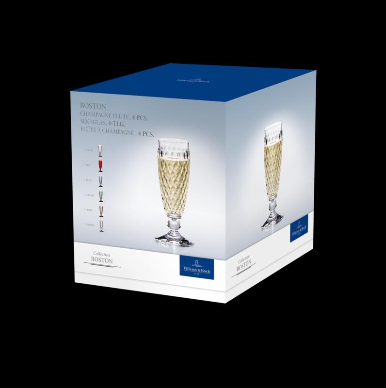 V&B Boston coloured Sklenice na Champagne blue