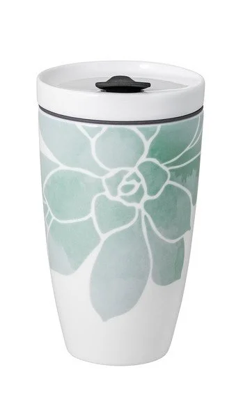 Coffee To Go hrnek na cesty, 0,35 l, sukulent