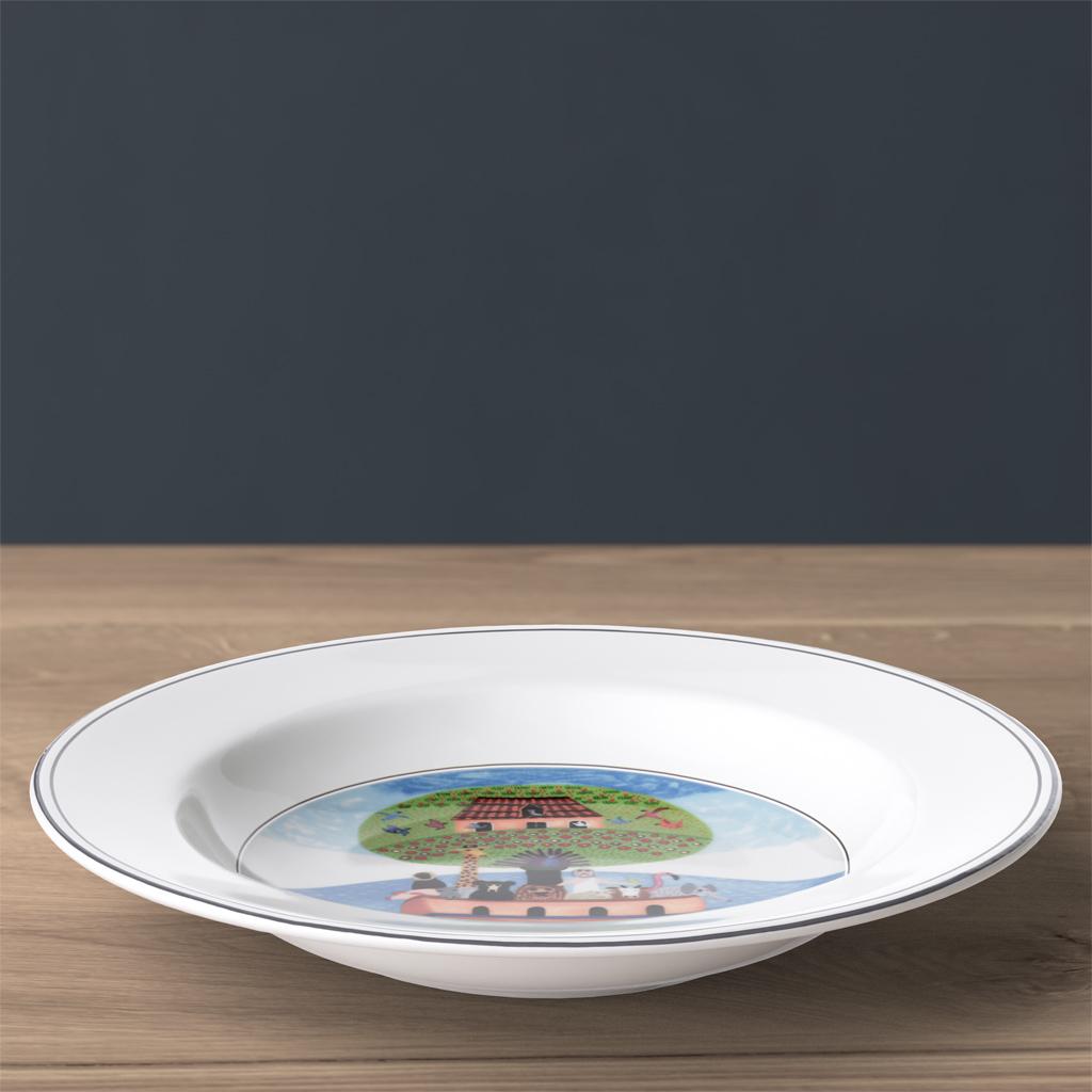 Hluboký talíř Design Naif, Ø 21 cm, Noemova archa