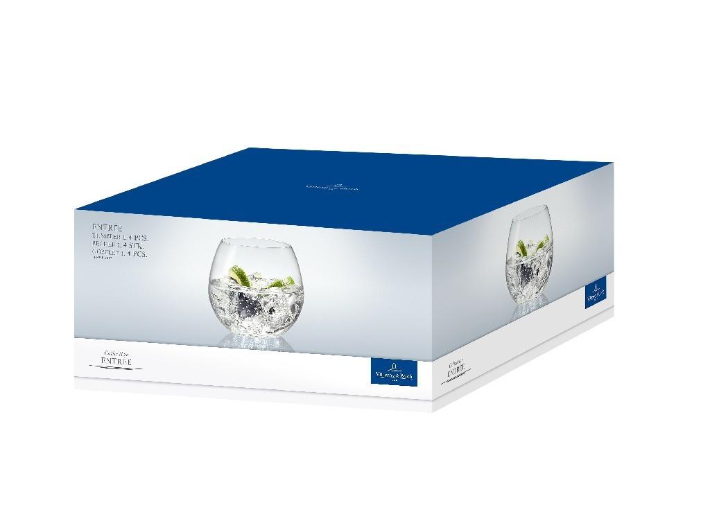 Entree sada sklenic na vodu, 0,57 l, 4 ks