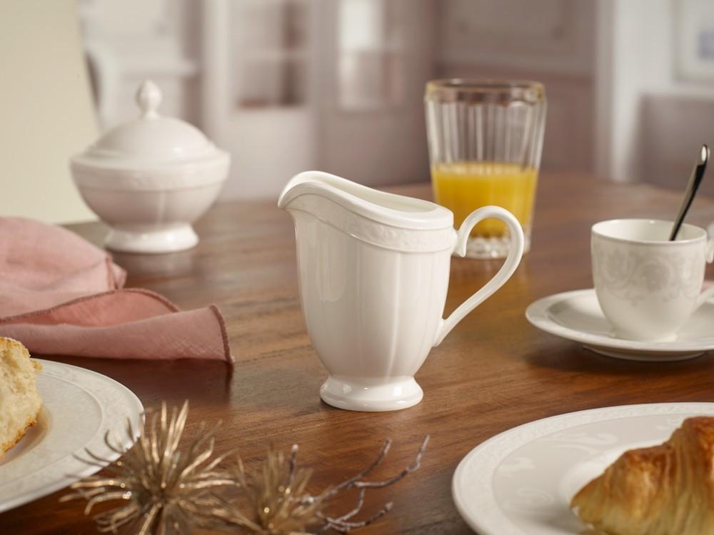 V&B Gray Pearl mléčenka 6 osob 0,25l