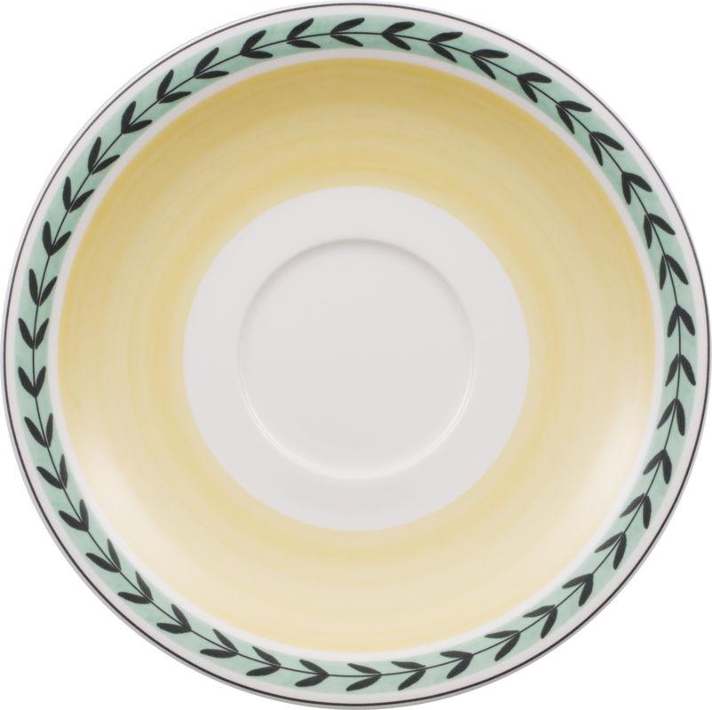 Podšálek k šálku na bílou kávu Charm & Breakfast French Garden, Ø 20 cm