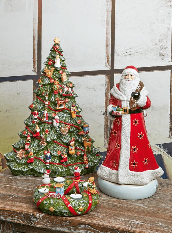 Hrací skříňka a svícen Santa Christmas Toys Memory, 45 cm