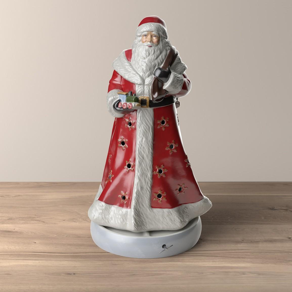 Hrací skříňka a svícen Santa Christmas Toys Memory, 45 cm
