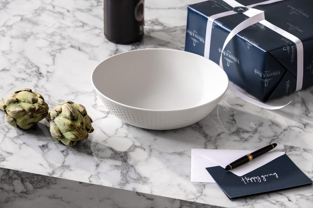 Dekorativní mísa / mísa na ovoce Manufacture Collier blanc, Ø 27,3 cm