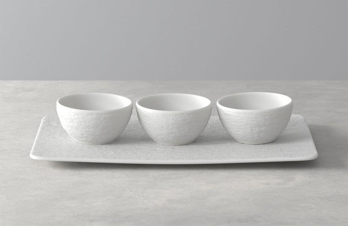 V&B Manufac. Rock bla. Misky na dip set 4ks