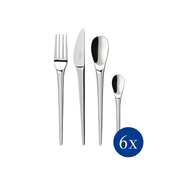 Sada nerezových příborů NewMoon, 24 ks