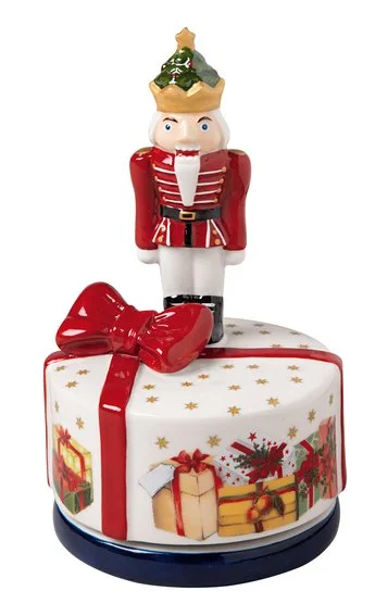 Nostalgic Melody hrací skříňka, otáčející se Louskáček, 15 cm