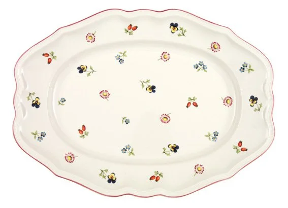 Petite Fleur Oválný servírovací talíř, 37 cm