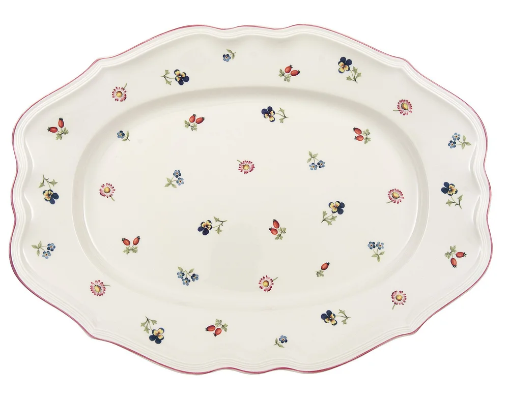 Petite Fleur Oválný servírovací talíř, 44 cm