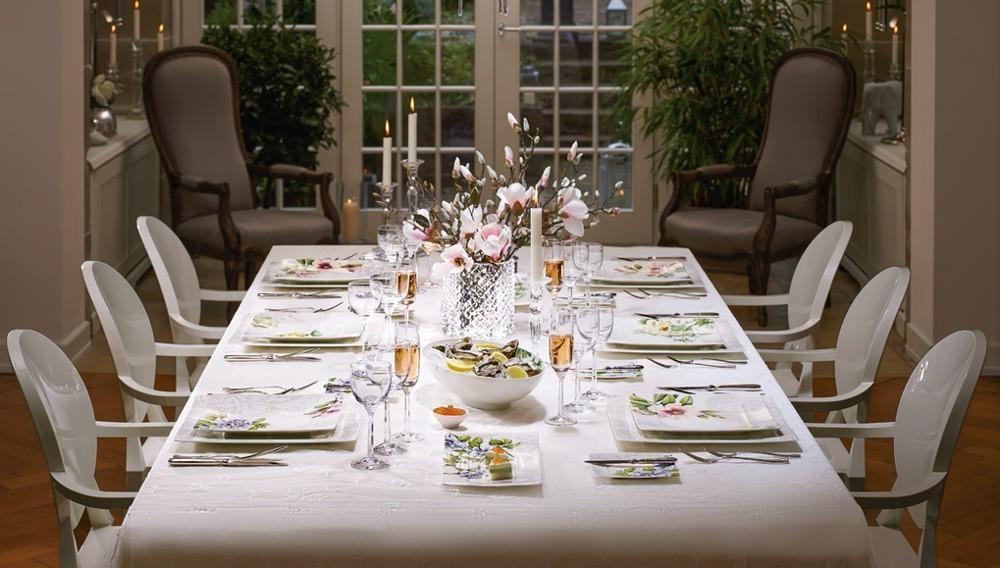 Quinsai Garden jídelní talíř růžový, 27 x 27 cm