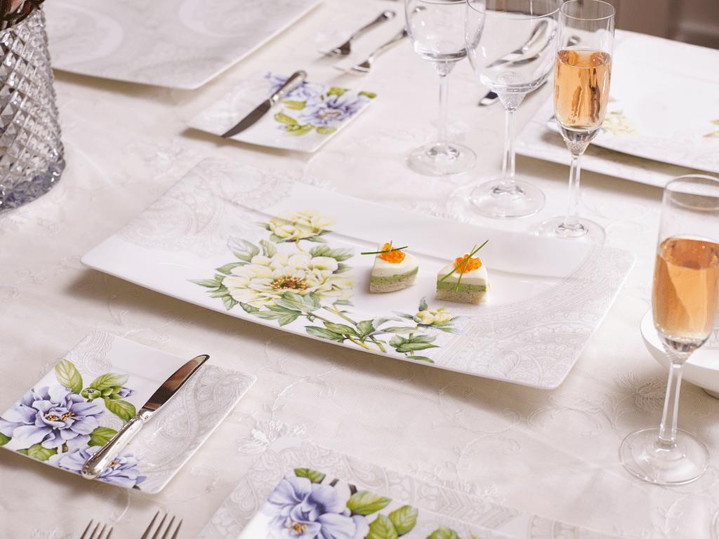 V&B Quinsai Garden Servírovací talíř 44x23cm (EOL)