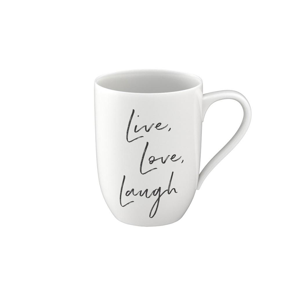 V&B Statement Hrnek Live Love Laugh